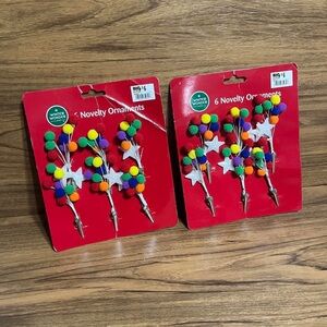 Winter Wonder 2 pack Novelty Ornaments Clip On Christmas Sparkler Fireworks